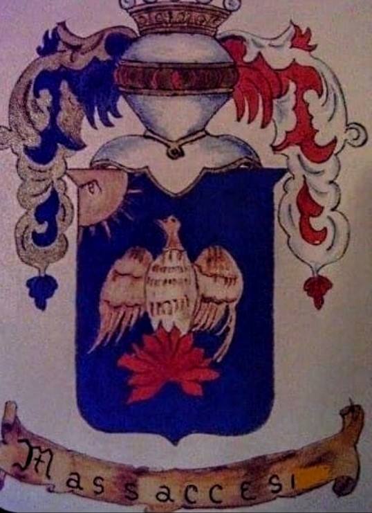 Escudo heráldico nuevo de los Massacesi, otorgado por el Papa
